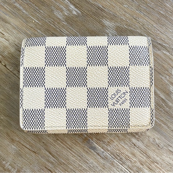 Louis Vuitton Damier Azur Enveloppe Card Case - Picture 6 of 8